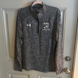 The Harley School Under Armour Gray Zip Up Sweater